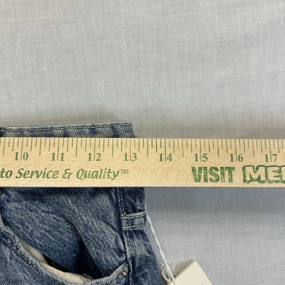 & Denim H&M NEW Baggy High Waist Jeans Womens 0 Regular Fit Blue Distressed NWT - Picture 14 of 16